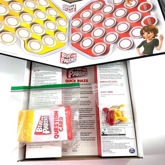 Beat the Parents Family Trivia Board Game Kids vs Adults Fun Party - Picture 3 of 3